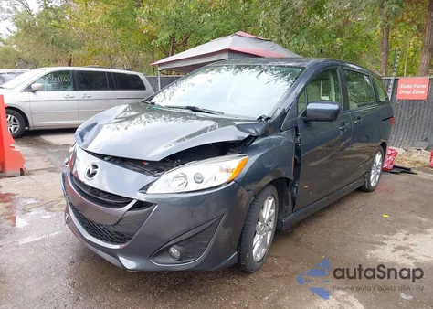 2012 Mazda Mazda5 Grand Touring из США, поврежденный, VIN JM1CW2DLXC0140508